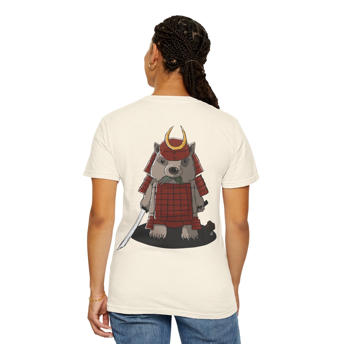 Wombat Samurai - T-Shirt (Back)