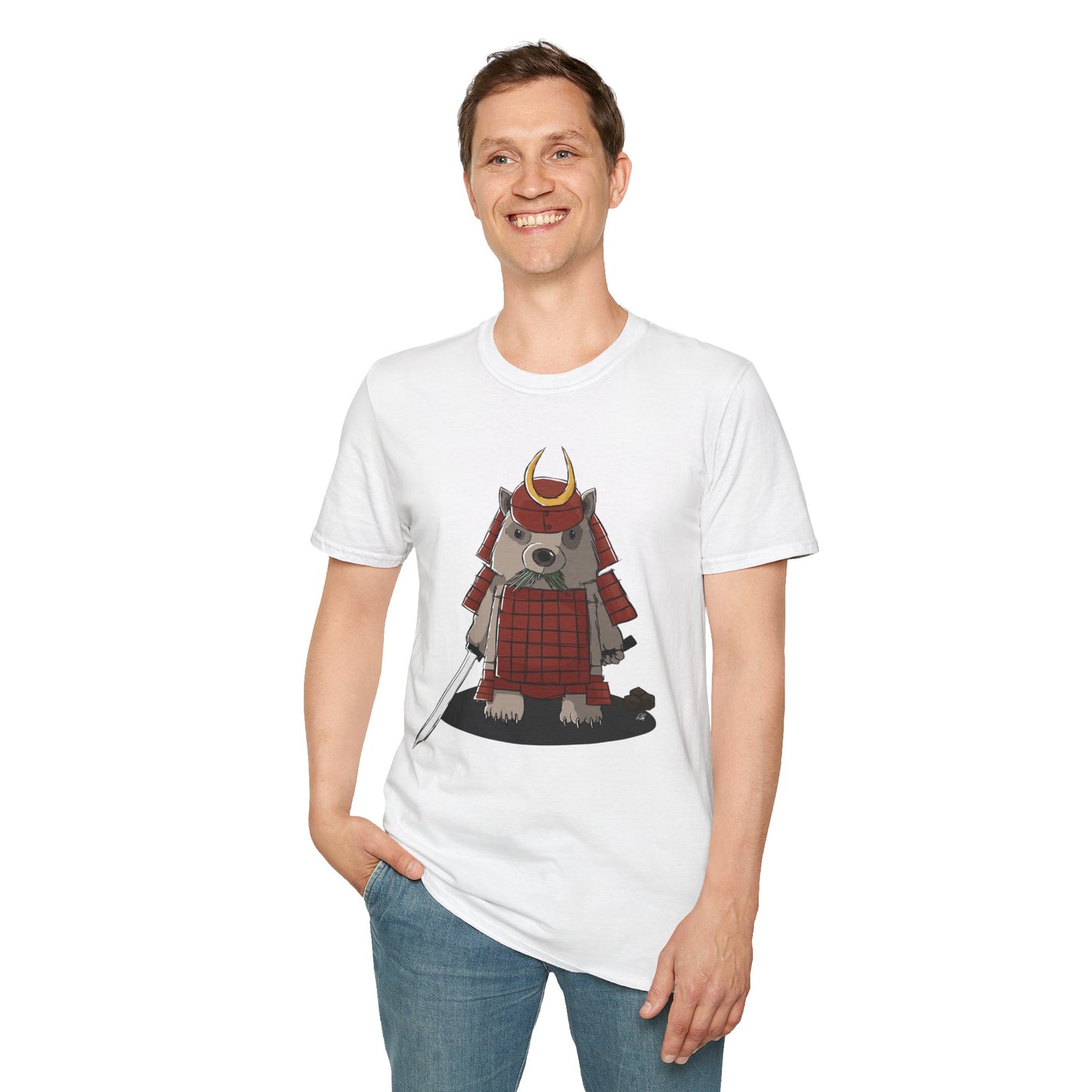 Wombat Samurai - T-Shirt (Front)