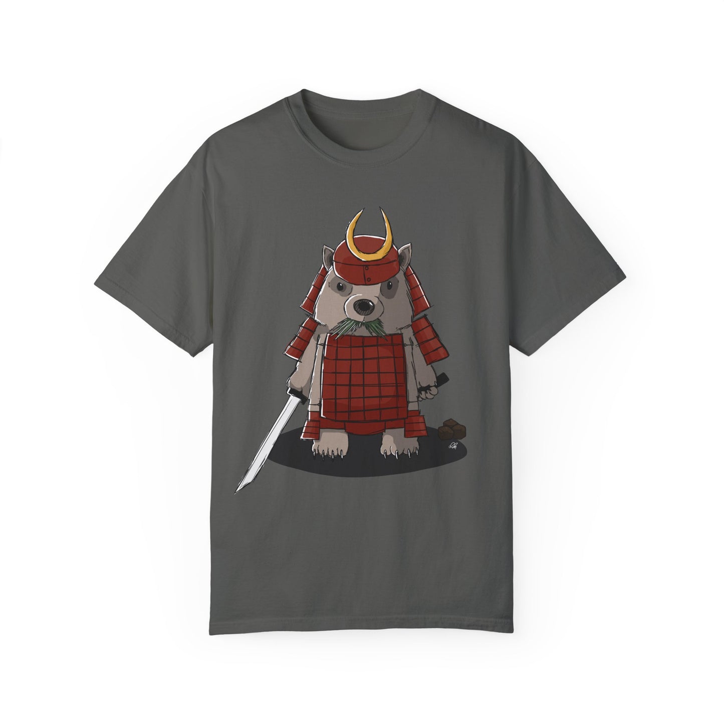 Wombat Samurai - T-Shirt (Front)