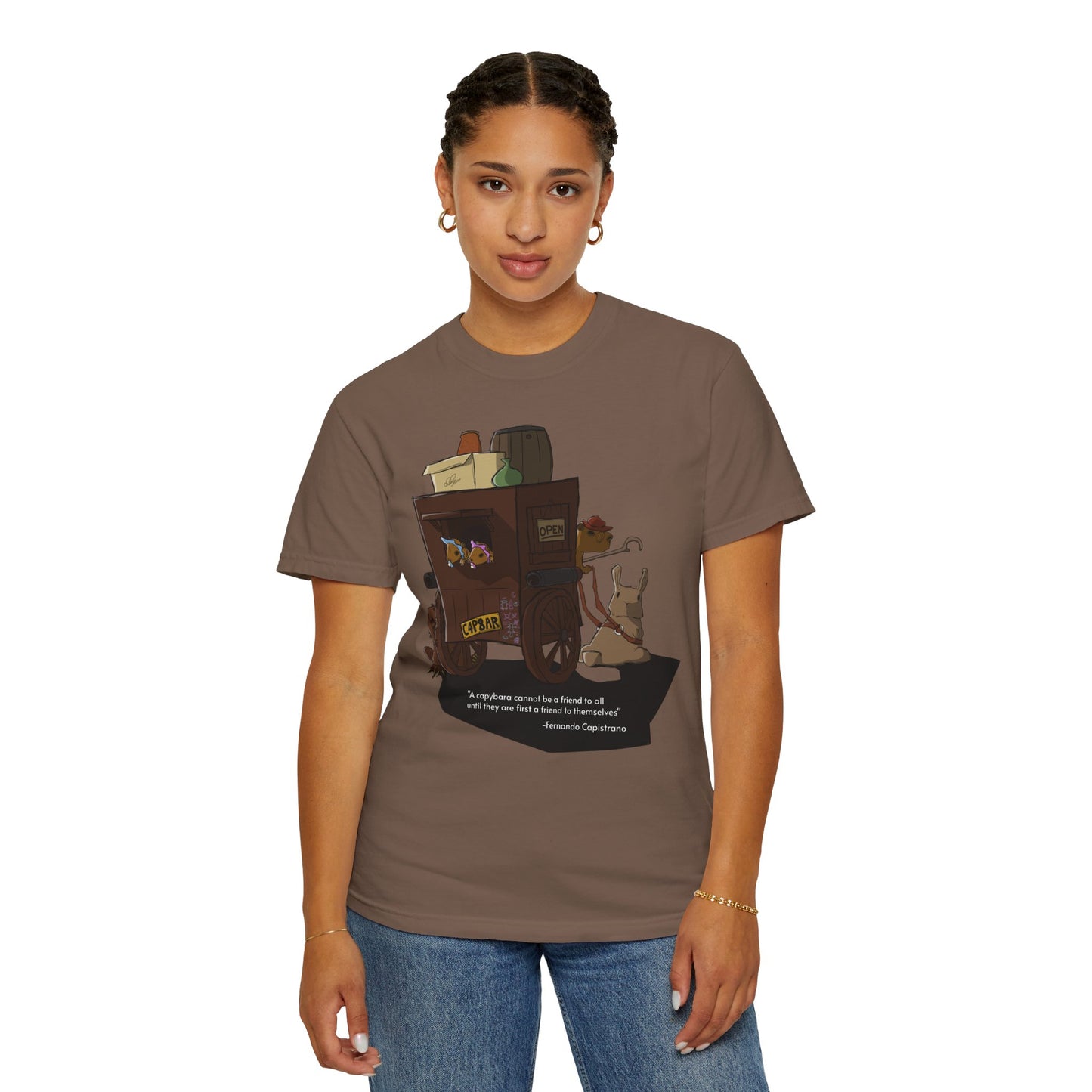 Capybara Caravan - T-Shirt (Front)