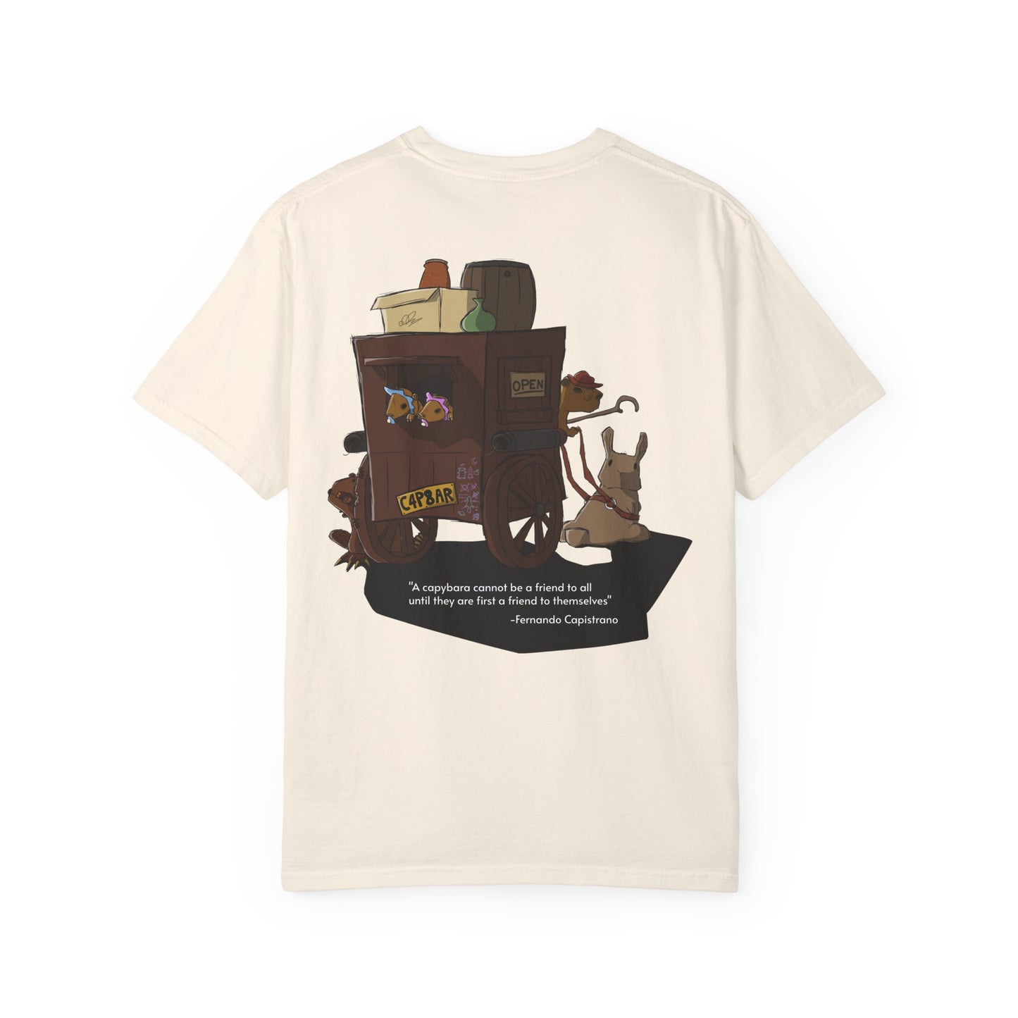 Capybara Caravan - T-Shirt (Back)