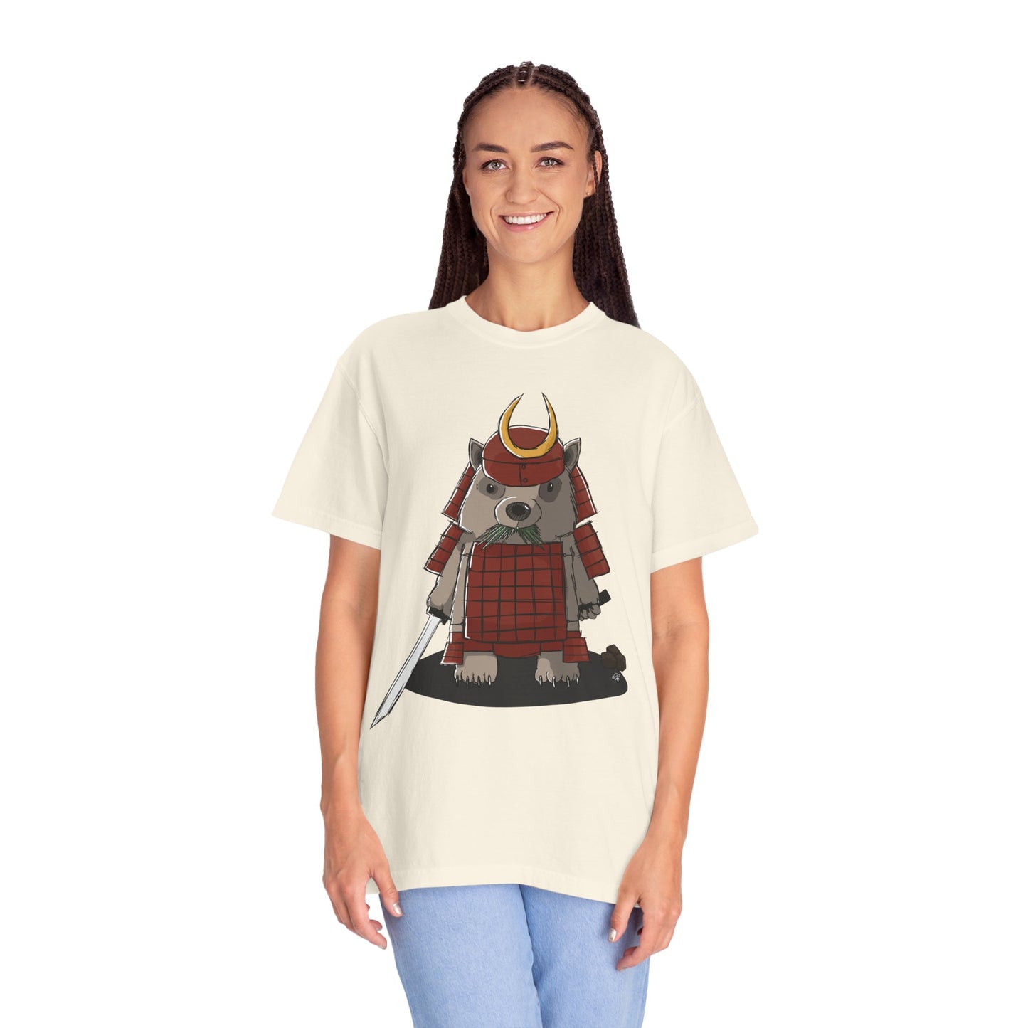 Wombat Samurai - T-Shirt (Front)