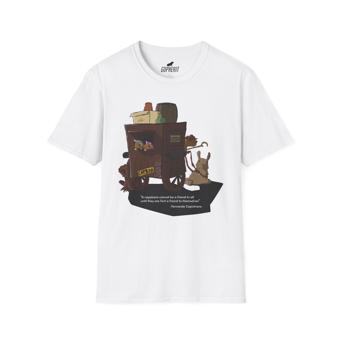 Capybara Caravan - T-Shirt (Front)