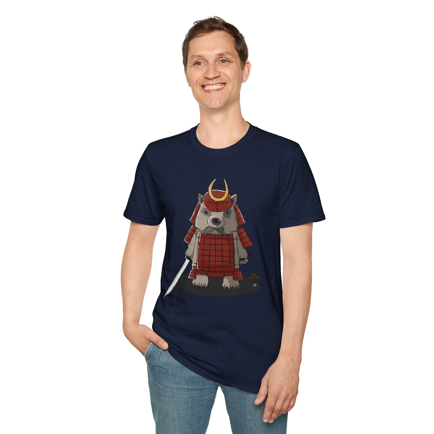 Wombat Samurai - T-Shirt (Front)