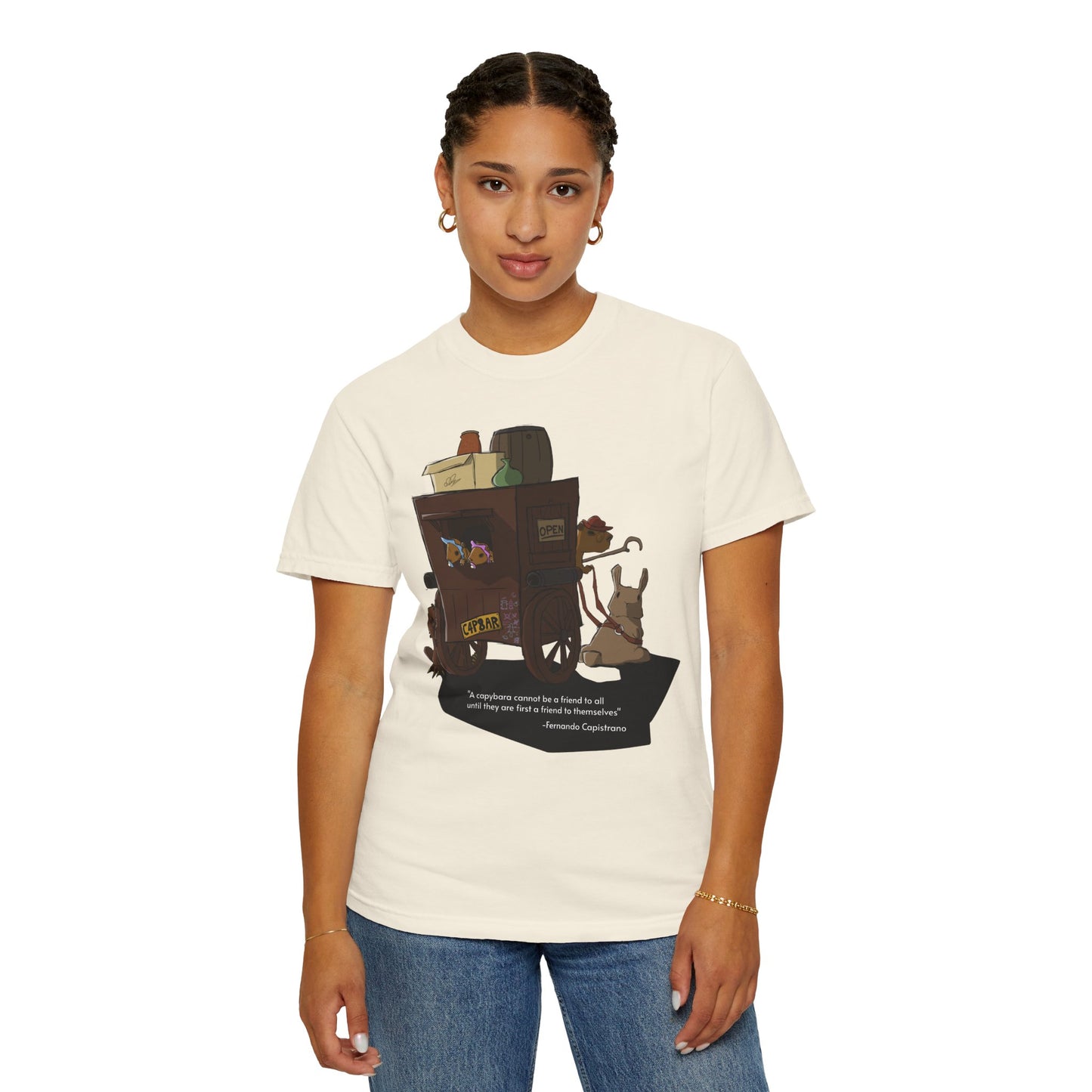 Capybara Caravan - T-Shirt (Front)