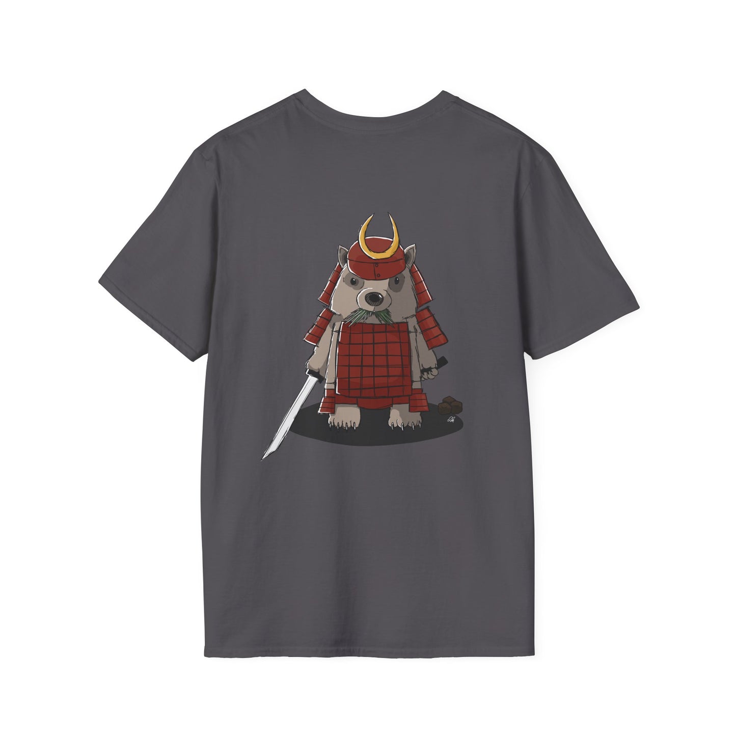 Wombat Samurai - T-Shirt (Back)