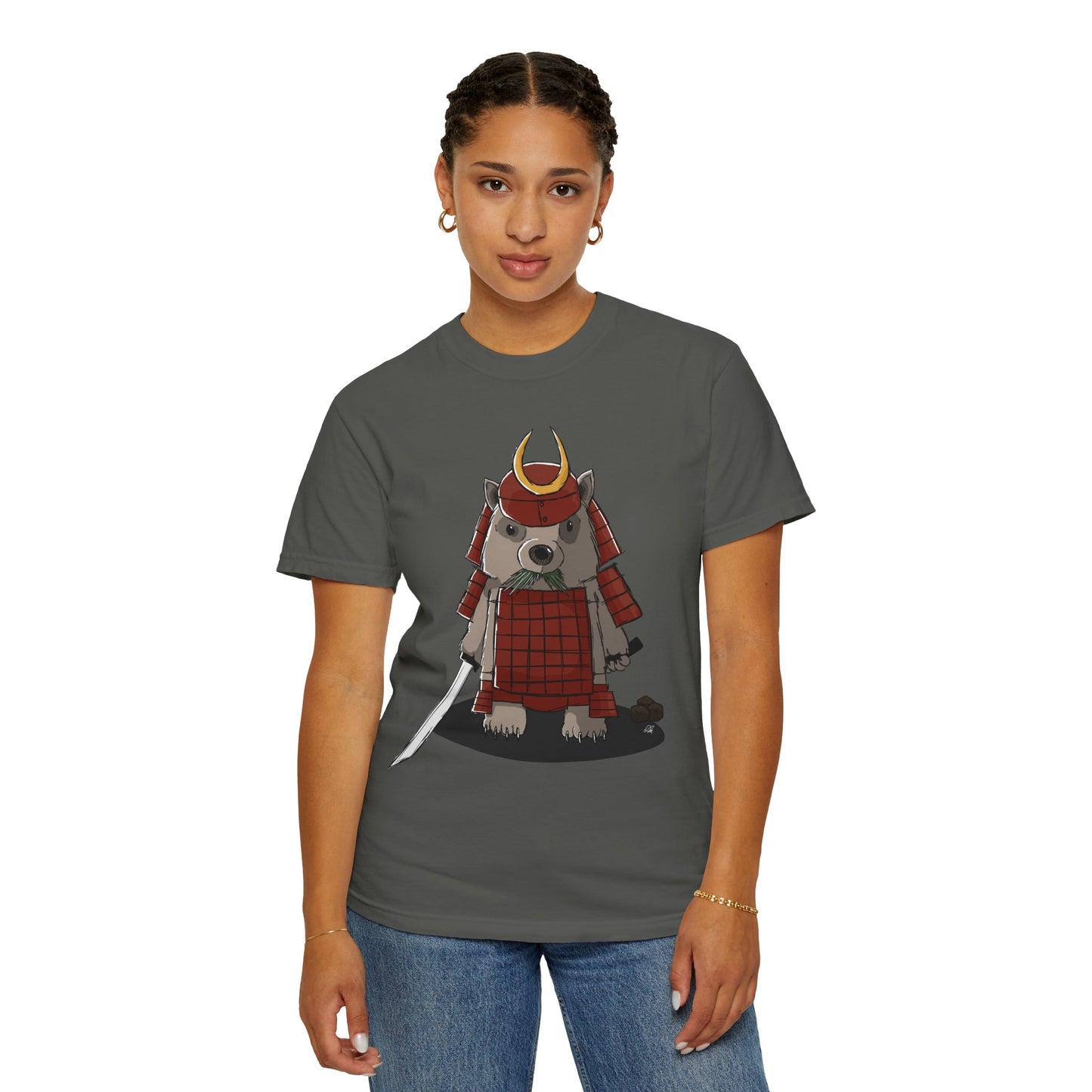 Wombat Samurai - T-Shirt (Front)