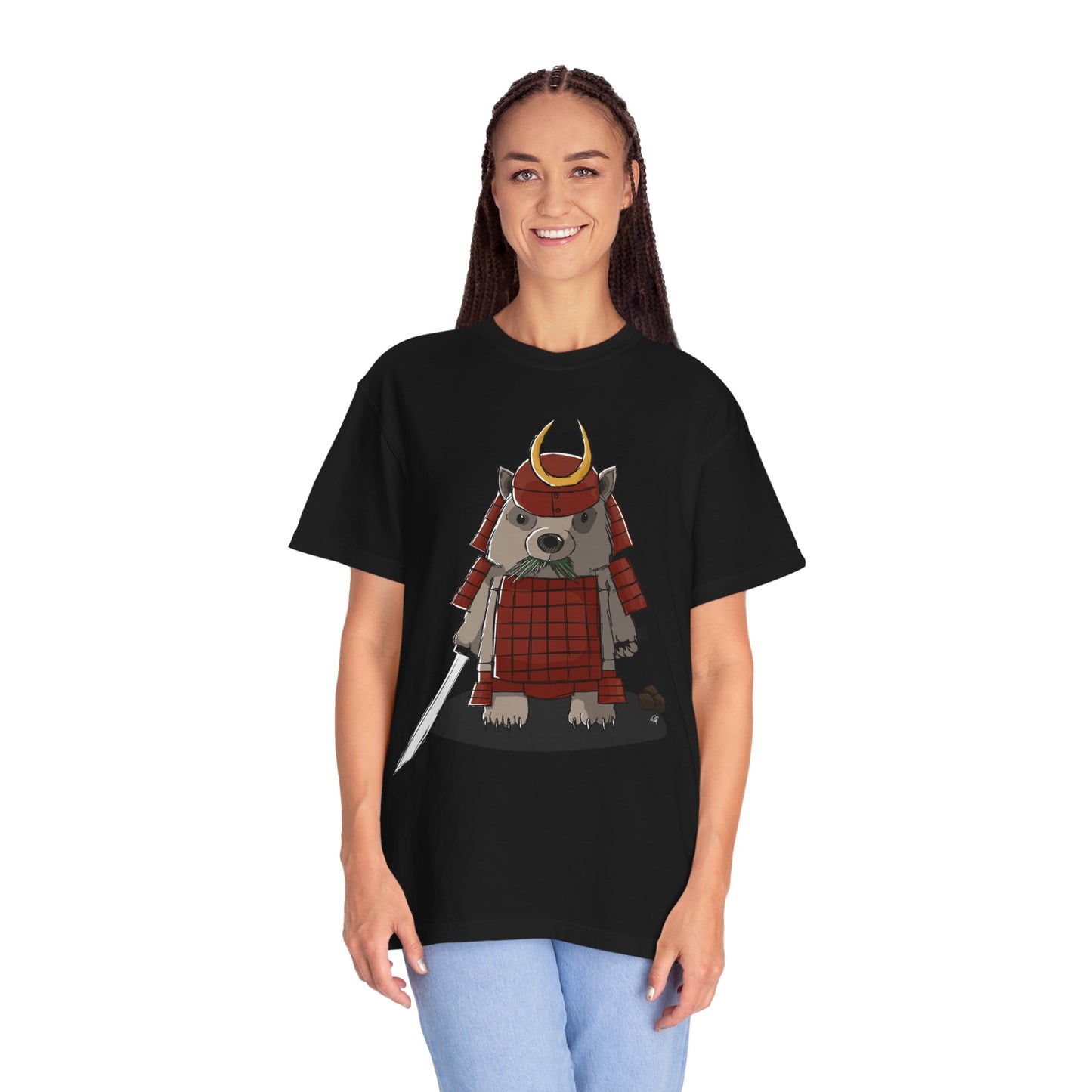 Wombat Samurai - T-Shirt (Front)