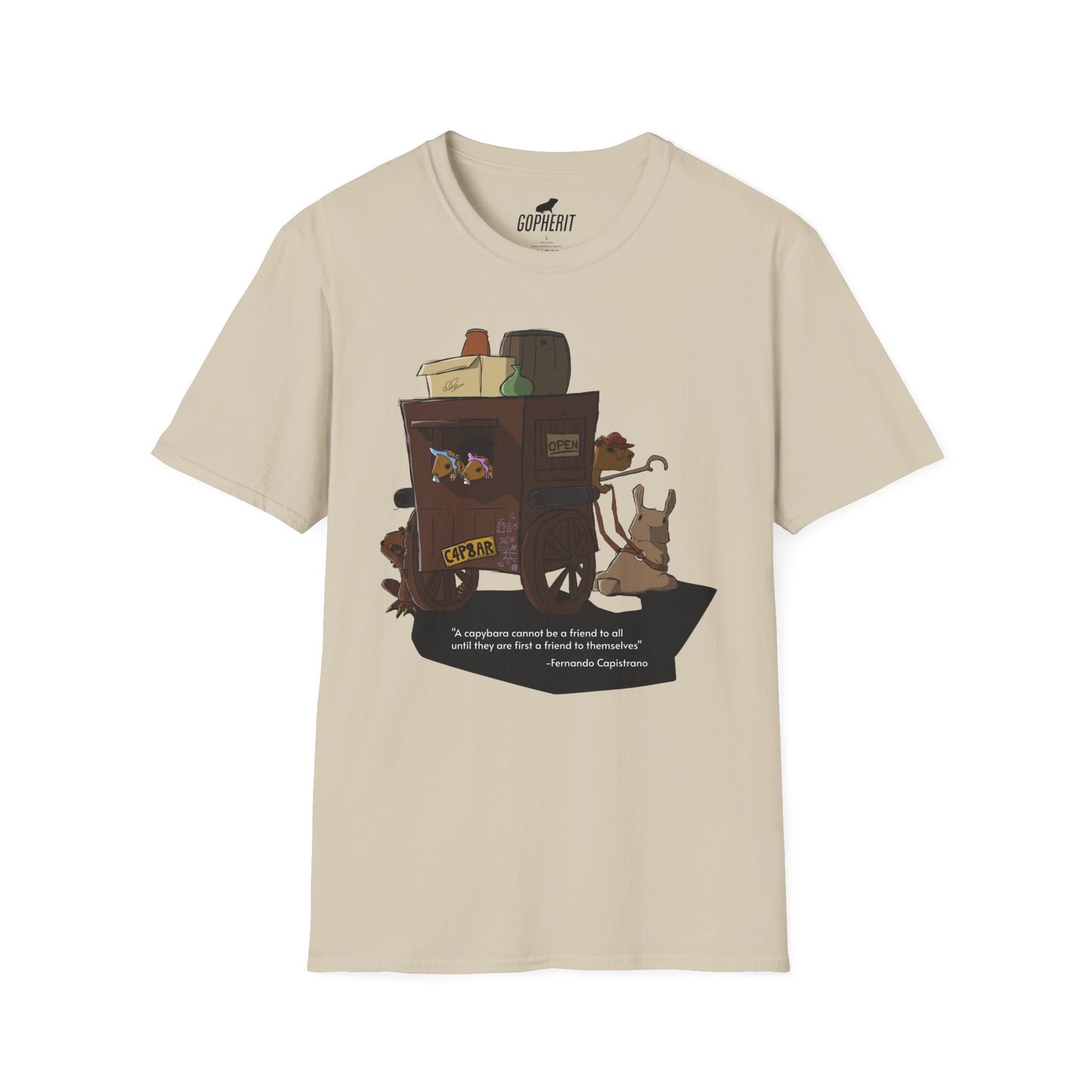 Capybara Caravan - T-Shirt (Front)