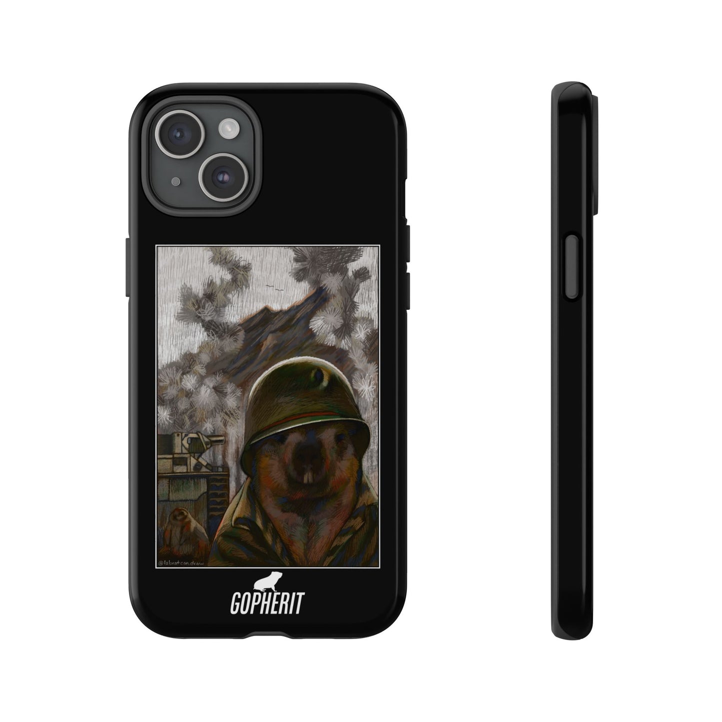 Thousand Marmot Stare - Phone Case