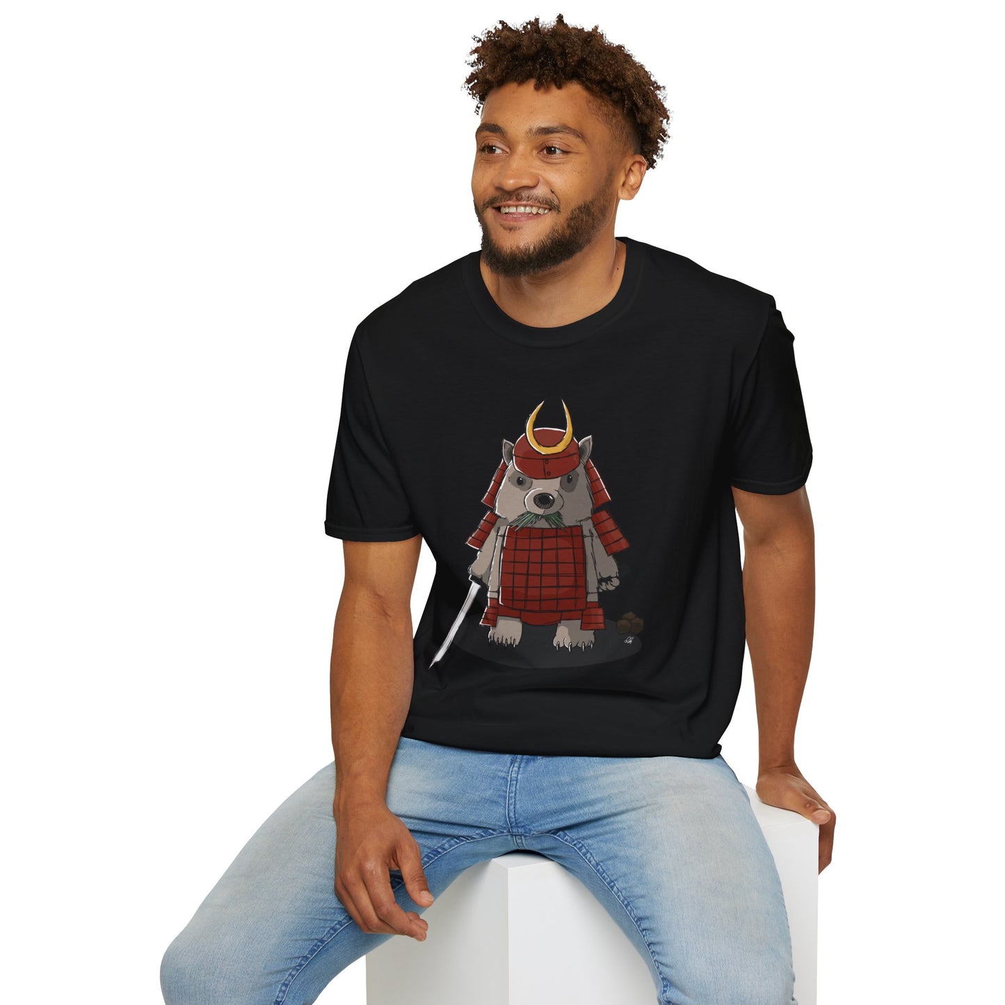 Wombat Samurai - T-Shirt (Front)