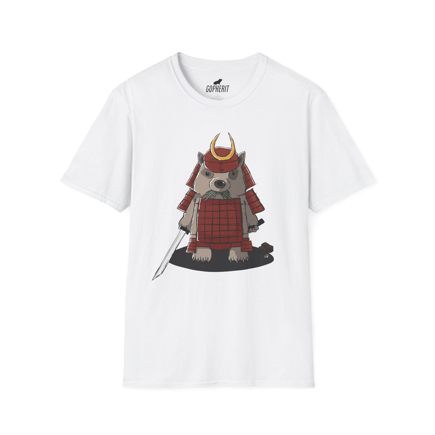 Wombat Samurai - T-Shirt (Front)