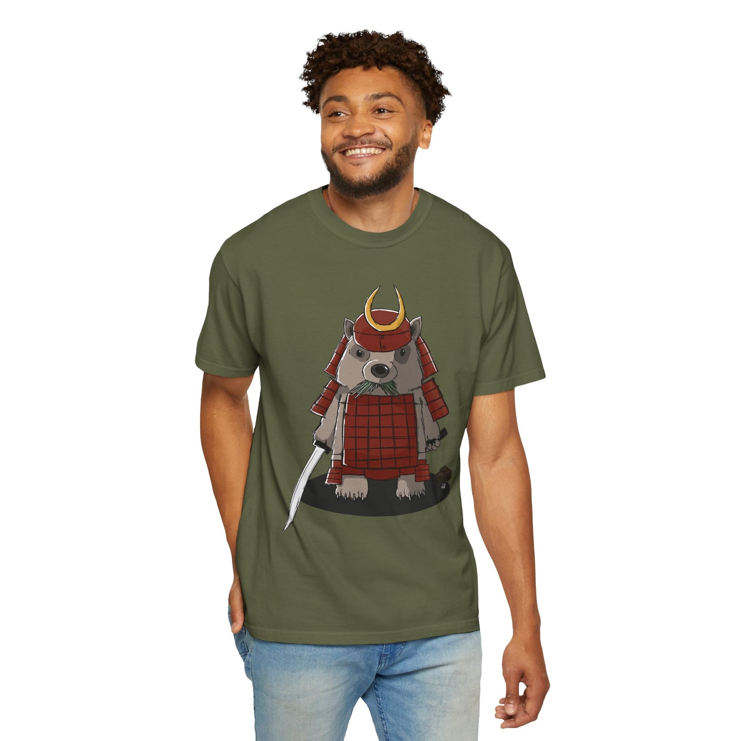 Wombat Samurai - T-Shirt (Front)